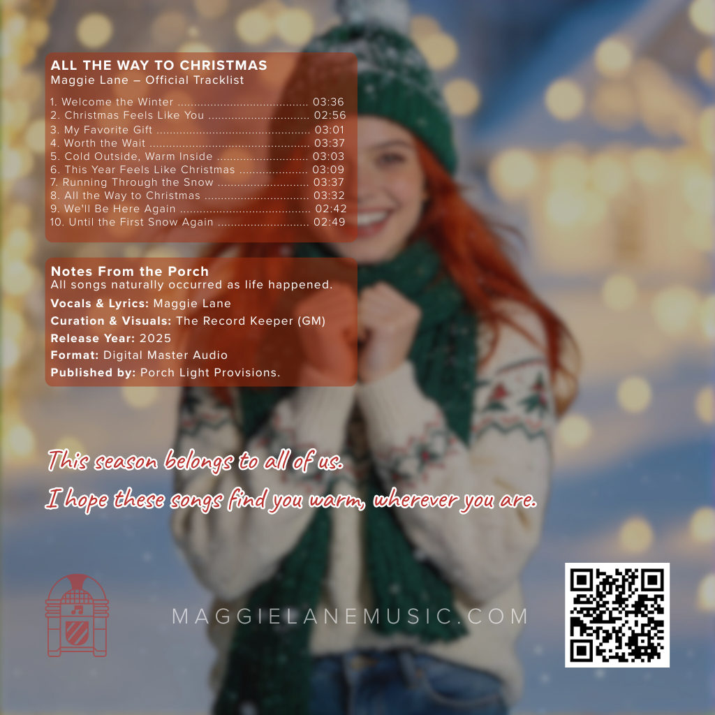 All the Way to Christmas — Back cover