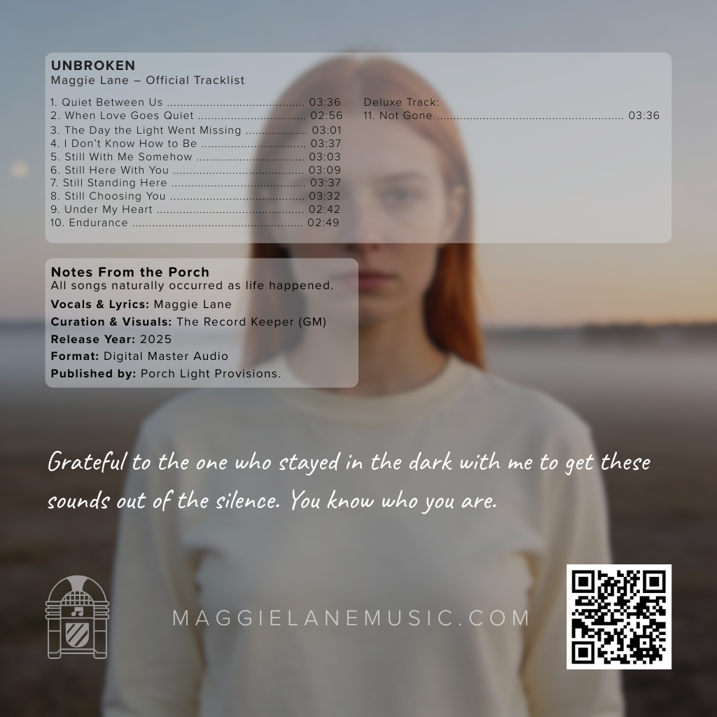 Unbroken — Back cover