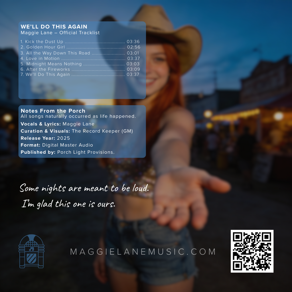 We'll Do This Again — Back cover