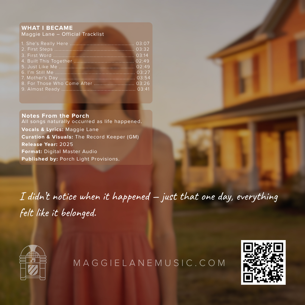 What I Became — Back cover
